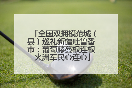 全国双拥模范城（县）巡礼新疆吐鲁番市：葡萄藤蔓根连根 火洲军民心连心